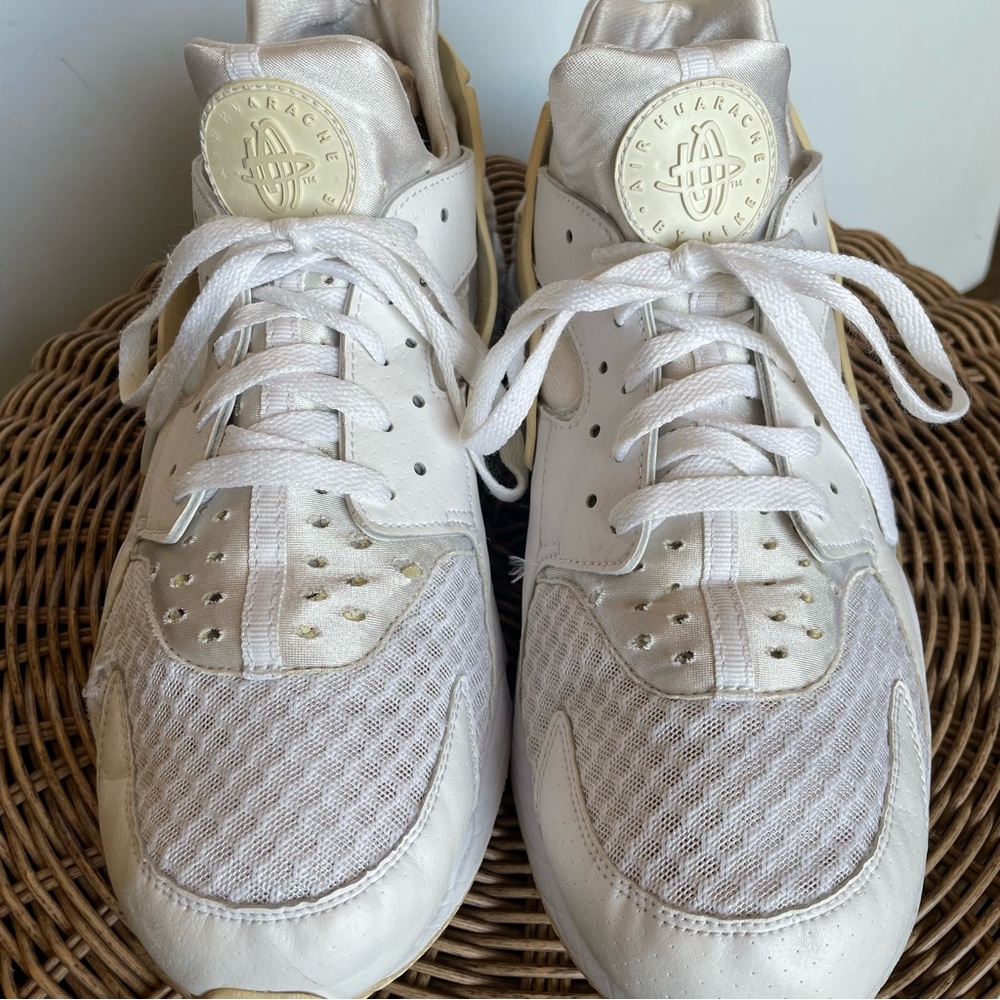 Nike Air Huarache Men Shoes size 12 white/cream - Picture 7 of 16